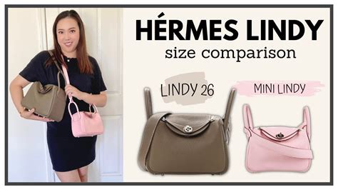 hermes lindy mini size